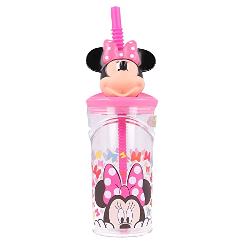 STOR 3D FIGURITA 360 ml Minnie SO Edgy Bows, Kunststoff, bunt, 1 Unidad (Paquete de 1) von Stor