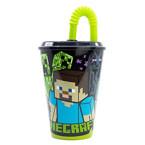 Stor Becher Latte Easy 430 ml Minecraft, Kunststoff, Bunt, 1 Unidad (Paquete de 1) von Stor