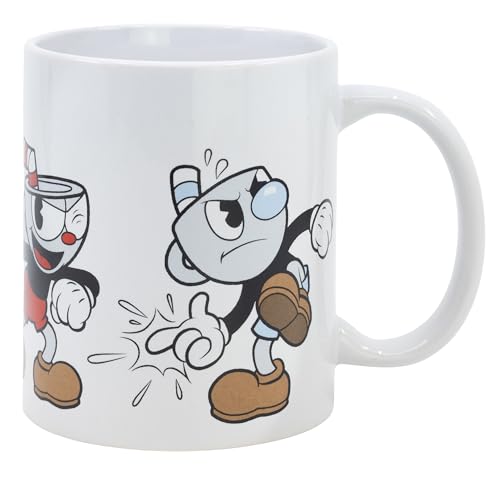 Stor Cuphead & Mugman Keramik-Sublimationstasse, 325 ml von Stor