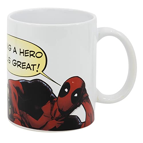 Stor Dead Pool Jungen Erwachsene Keramik Tasse in Geschenkbox, 325 ml Fassungsvermögen von Stor