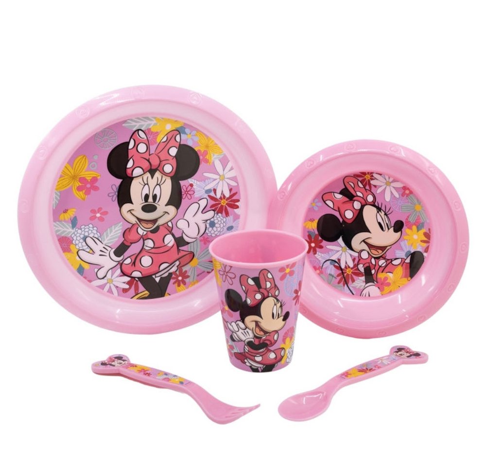 Stor Geschirr-Set Minnie Maus Plastik Geschirr Set 5-Teile Kunststoffset für Kinder Stor Geschirr-Set Minnie Maus Plastik Geschirr Set 5-Teile Kunststoffset für Kinder von Stor
