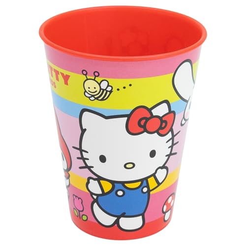Stor Hello Kitty and Friends wiederverwendbarer Kinderbecher aus Kunststoff, 260 ml Stor Hello Kitty and Friends wiederverwendbarer Kinderbecher aus Kunststoff, 260 ml von Stor