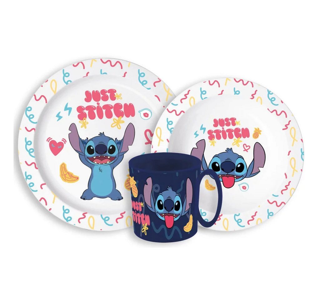 Stor Kinderbesteck Lilo & Stitch Disney Geschirr Frühstücksset Kindergarten Besteckset von Stor
