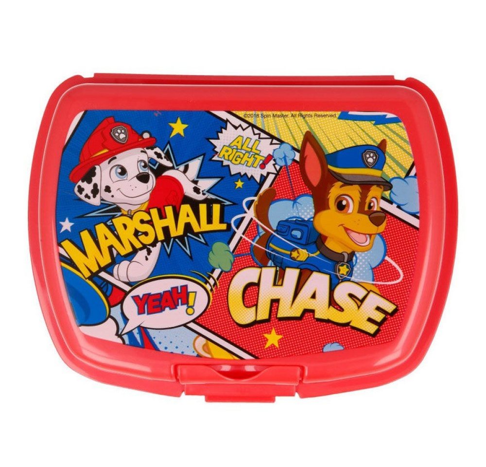 Stor Lunchbox Paw Patrol Brotbox Sandwitch Disney Brotdose Rot von Stor