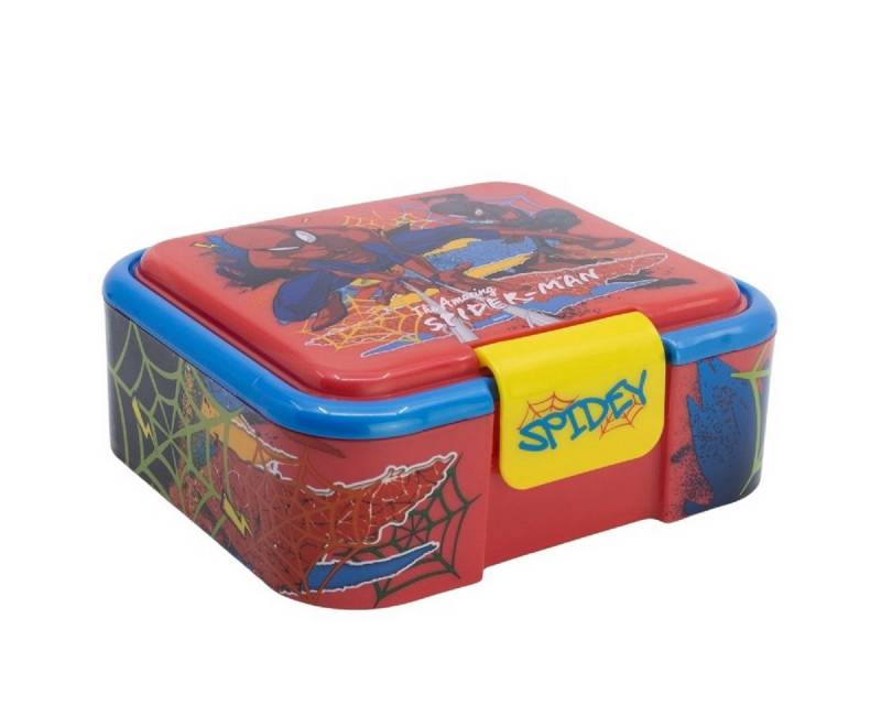 Stor Lunchbox Spiderman Kinder Brotdose – Lunchbox Pausenbox Schulbrotbox, (Einteilig), Brotzeitdose von Stor