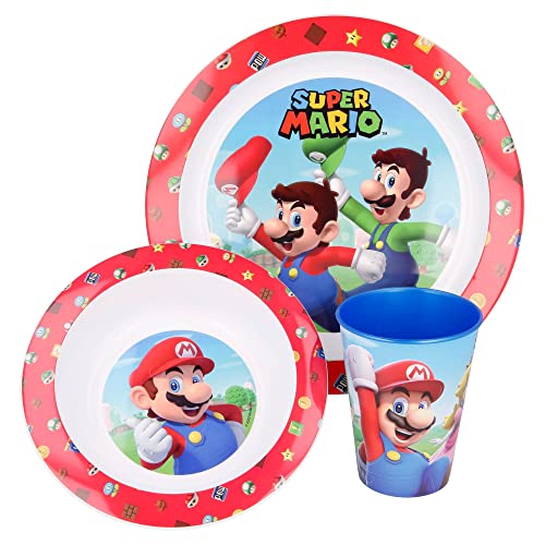 Stor Set Micro 3 PCS Supper Mario, Kunststoff, bunt, Estándar von Stor