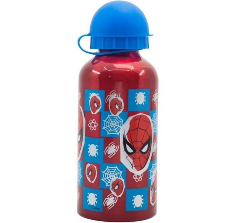 Stor Trinkflasche 400ml KINDER ALUMINIUM FLASCHE, SPIDERMAN ARACHNID GRID von Stor