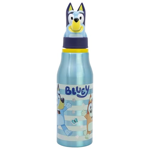 Stor Aluminiumflasche mit 3D-Figur, 690 ml, Blau von Stor