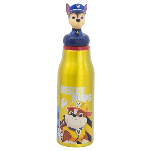 Stor Wiederverwendbare Flasche aus Aluminium mit 3D-Figur, 690 ml, PAW PATROL BOY RESCUE PUPS von Stor