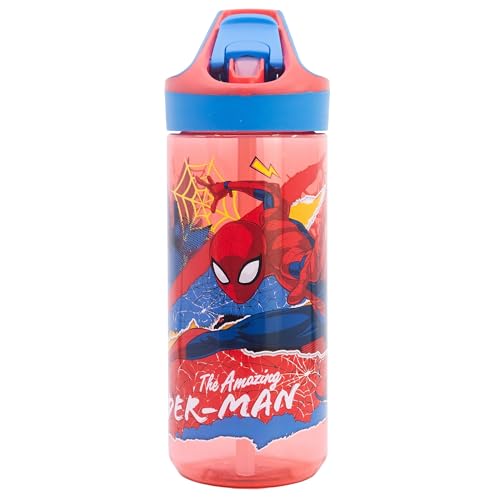 Stor Wiederverwendbare Flasche hergestellt aus Ecozen Premium DE 620 ml | Spiderman Moving Target von Stor
