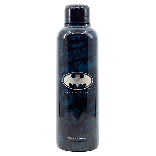 Batman | Wiederverwendbare Edelstahl-Wasserflasche | Thermosflasche mit doppelter Isolierung für 12 Stunden heißes Getränk und 18 Stunden kaltes Getränk - Bpa Free - 515 Ml von Stor