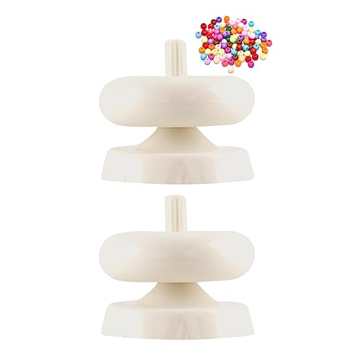Storaffy Bead Spinner Schale | 1/2 Stück Perlenmühle | Langlebiger Perlen Spinner Günstig | Quickly Perlenspinner Bastelzubehör für die Herstellung von Schmuck und Armbändern von Storaffy