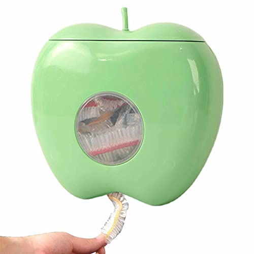 Storaffy Frischhaltebeutel Aufbewahrungsbox 100 Stück Beutel für Frischhaltefolie zur Wandmontage wiederverwendbar Niedliche Spender Halter Home Decor, Grün von Storaffy