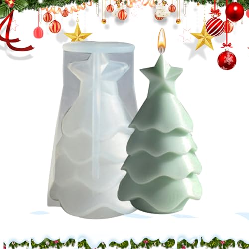 Weihnachten Silikonform | 3D Weihnachtsbaum Kerzenform | Duftkerzen Silikonformen Gießformen Weihnachten | Wiederverwendbare DIY Silikonformen für Weihnachtsdekoration von Storaffy