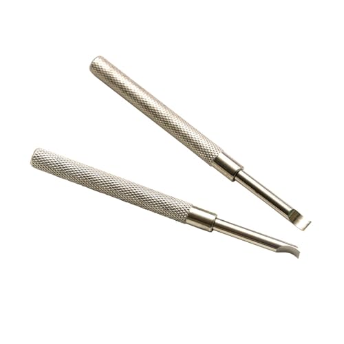 2 Pack Gebogene Kopfuhr Reparaturhebel Hebel Hochleistungs Kohlenstoffstahl Uhr Back Deckungswerkzeug Für Back Case Opener Case Pry Tool von Storage Bag