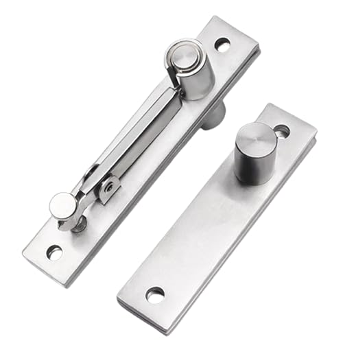 2pcs Edelstahltür Pivots Scharnier 360/90 Grad Wellen Türscharnier Unsichtbare Pivots Hardware Für Bücherregale Edelstahl Versteckt von Storage Bag