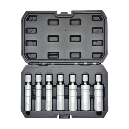 3/8 "Antriebsmagnetics Sparks Steckdosenhöhle Set Dünnwand von Storage Bag