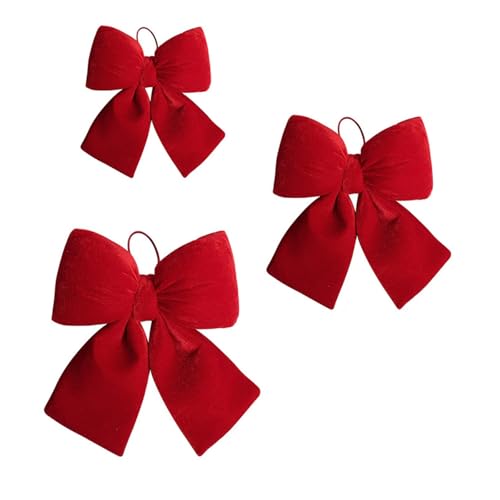 3pcs Weihnachtsbaumdekoration Velvety Stoffknoten Für Kranztürgriff Mantels Fenster Hochzeitsverpackung Roter Samtiger Bogenknoten Weihnachten 3pcs Weihnachtsbaumdekoration Velvety Stoffknoten Für Kranztürgriff Mantels Fenster Hochzeitsverpackung Roter Samtiger Bogenknoten Weihnachten von Storage Bag