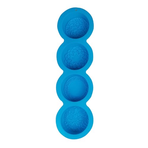 4 Hohlräume Silikonkerzenformen Für Kerzenseife Machen Blütenmuster Fondant Silikonform Backwerkzeugseife Making Formen von Storage Bag