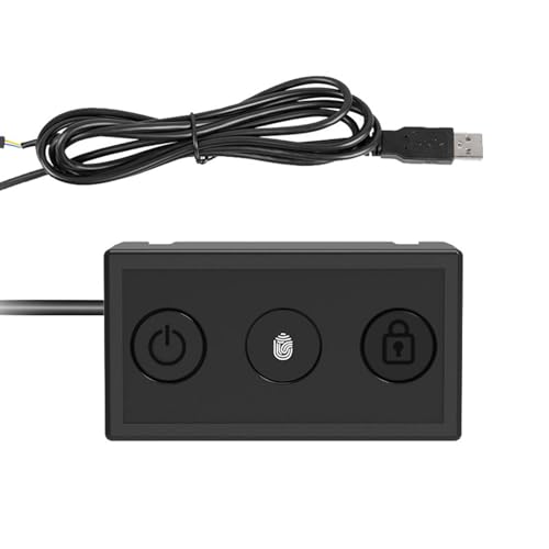 Desktop Fingerabdruck Power Switches Sperre Screen Schaltfläche USB NETZLEINE VON HOME Office Desktop Internet Desktop Fingerabdruck Power Switches Sperre Screen Schaltfläche USB NETZLEINE VON HOME Office Desktop Internet von Storage Bag