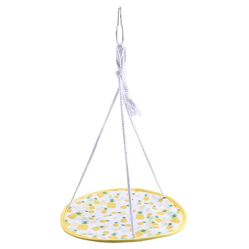 Hamster Swing Hängematte Handgefertigtes Kleines Haustier Hanging Bett Atmungsaktives Mesh Hamster Hängematte Hängende Nestbett Haustier von Storage Bag