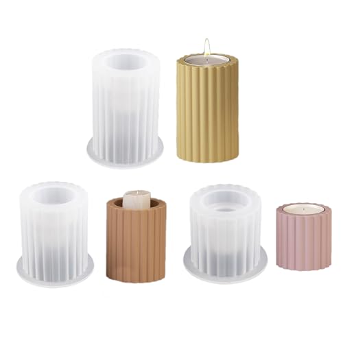 Kerzenhalter Harzformen Gestreift Zylindrische Kerzenstick Silikonform Einzigartiger Kerzenständer Epoxidguss Schimmel Candlestick Form Kerzenhalter Harzformen Gestreift Zylindrische Kerzenstick Silikonform Einzigartiger Kerzenständer Epoxidguss Schimmel Candlestick Form von Storage Bag
