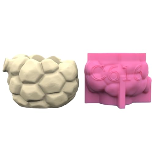 Langlebige Silikonform Frucht Themen Blumentöpfe Epoxidform Saftige Pflanzertöpfe Gießen Schimmel Home Decorations Gips Kerze Schimmel von Storage Bag