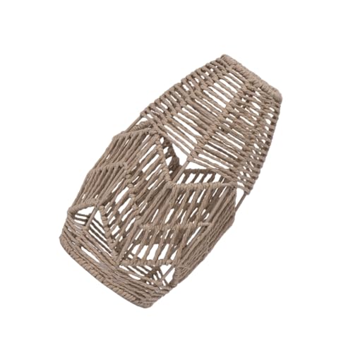 Nachahmung Rattan Lampenschatten Handgewebte Seil Kronleuchter Lampenschatten Hängende Lichtbezüge Schlafzimmer Wohnzimmer Dekoration Imitation Rattan von Storage Bag