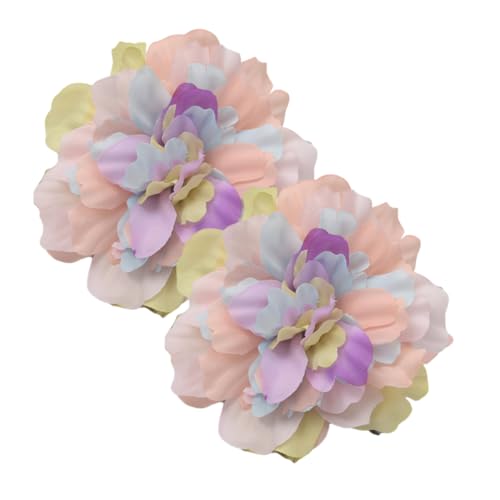 Packung Von 2 Künstlichen Blumenvorhangklammern Moderne Dekorative Tiebacks Verschlüsse Schnallen Fenster Drapeholds Klemme Decors Fenster Vorhänge Clips von Storage Bag