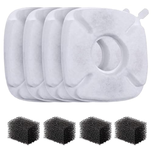 Set Von 4 Ersatzfilter Für Automatische PET Brunnen Katzenwasserbrunnen Wasserquelle Für Kätzchenspender Pet Filter Square von Storage Bag
