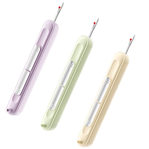 Storage Bag 3 PCs 2 In 1 Naht Rippers Nadelgewinde Dehnbar Remover Werkzeug Nähen Nahtfadenentferner Für Nadelarbeitsmuster von Storage Bag