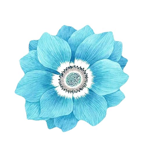 Storage Bag Blumenakzent Teppich 80x80 cm Nonskid Plüschflächen Oberflächen Boden Teppich Für Schlafzimmer Oder Haushaltsgenutzung Teppiche von Storage Bag