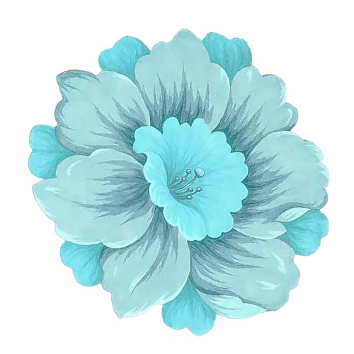 Storage Bag Blumenakzent Teppich 80x80 cm Nonskid Plüschflächen Oberflächen Boden Teppich Für Schlafzimmer Oder Haushaltsgenutzung Teppiche von Storage Bag