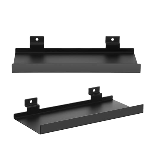 Storage Bag Elegante Schwarze Metalllatten Wandregale Robuste Schwarze Metalllatten Wandmontierte Regale Für EIN Effizientes Räumliches Sparendisplay Langlebig von Storage Bag
