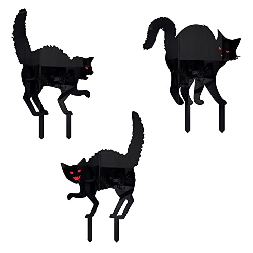 Storage Bag Gartenstatue Ornament 3 Pack Schwarz Für Katze Pfahl Für Hof Rasen Patio Acryl Halloween Horror Katz Storage Bag Gartenstatue Ornament 3 Pack Schwarz Für Katze Pfahl Für Hof Rasen Patio Acryl Halloween Horror Katz von Storage Bag