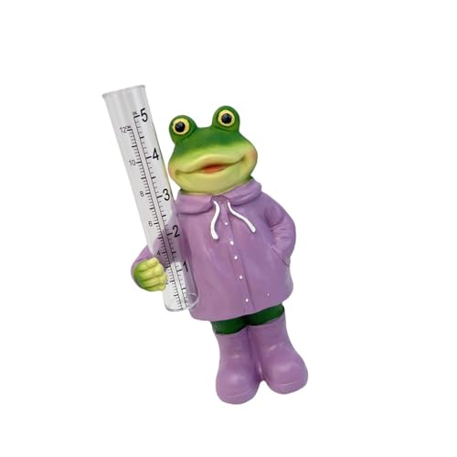 Storage Bag Harz Tierregen Gauge Outdoor Garten Ornamente Mit Glaswassermesswerkzeug Für Niederschlagsverfolgung Wettermonitor Werkzeug von Storage Bag