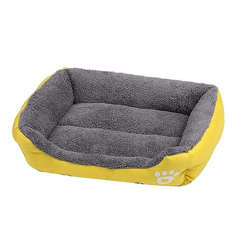Storage Bag Haustierbett Mit Pelzigem Kissen Weiche Und Schöne Nicht rutschfeste Hundebastbasket Sofa Pelzkissen Nest Für Welpensofa Bett von Storage Bag