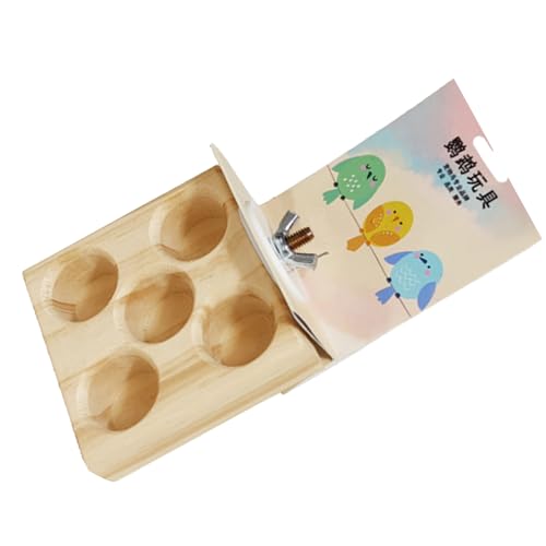 Storage Bag Natürliches Holz Papageien Futterspielzeug Mit Springplattform Pet Bird Accessoire Verbessert Die Anreicherung Von Vogelinformationen Und Aktivität Käfig von Storage Bag