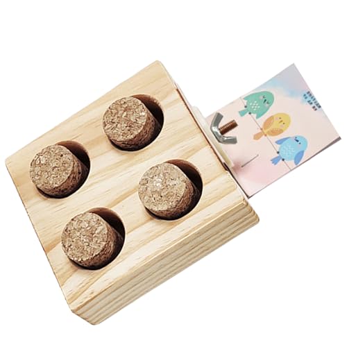 Storage Bag Natürliches Holz Papageien Futterspielzeug Mit Springplattform Pet Bird Accessoire Verbessert Die Anreicherung Von Vogelinformationen Und Aktivität Käfig von Storage Bag