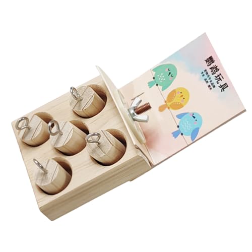 Storage Bag Natürliches Holz Papageien Futterspielzeug Mit Springplattform Pet Bird Accessoire Verbessert Die Anreicherung Von Vogelinformationen Und Aktivität Käfig von Storage Bag