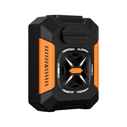 Tragbare Taille Montierte Kühllüfterbau LED LED LIGH Carbon Stahl Clip Mit 5000 MAh Stromversorgung Für Sportkuriere Tragbare Lüfter Für Reisen von Storage Bag