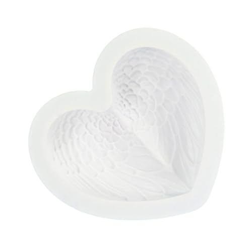 Valentinstag Herz Silikonform Mit Einzelnen Flügel Design Für Carb Romance Mousses Cakes Und Dekorative Kerze Easy Demold Cake Und Kerzenwerkzeug von Storage Bag