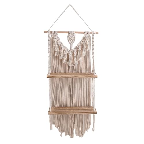 Wall Cotton Seil Gewebte Pflanzenbügel Handgefertigt Fransen Wandteppich Wandbehänge Holz Schwimmend Künstlerischer Display Organizer Wall Cotton Seil Gewebte Pflanzenbügel Handgefertigt Fransen Wandteppich Wandbehänge Holz Schwimmend Künstlerischer Display Organizer von Storage Bag