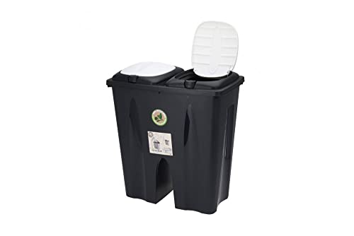 Storage Solutions Duo-Mülleimer, 2 x 25 Liter Fassungsvermögen von Storage Solutions