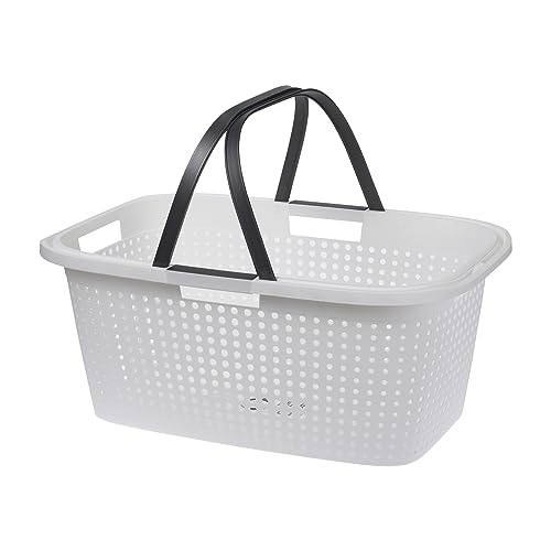 Storage Solutions Wäschekorb, 38 Liter Fassungsvermögen, weiß/graphit von Storage Solutions
