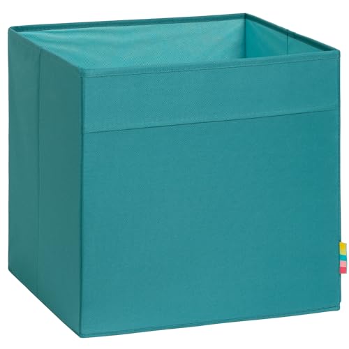 Storanda | MIO Aufbewahrungsbox Regal | Faltbare & Extra Stabile Kallax Boxen Aufbewahrung | Aufbewahrungskorb Regalbox für Würfelregal | Ideal für Zuhause & Kinderzimmer | 33x33x33 cm | Petrol von Storanda