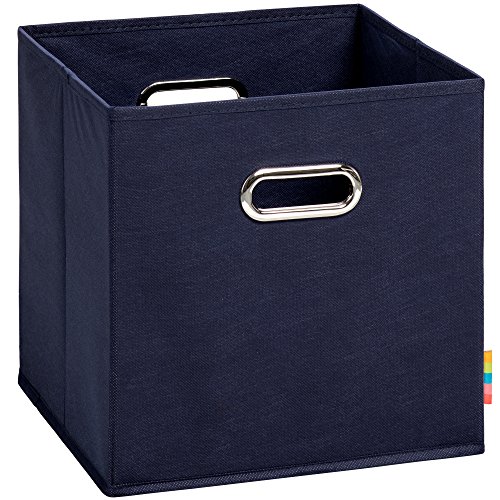 Storanda | Aufbewahrungsbox MIA | Faltbox | Korb | 28x28x28 cm | Dunkelblau von Storanda