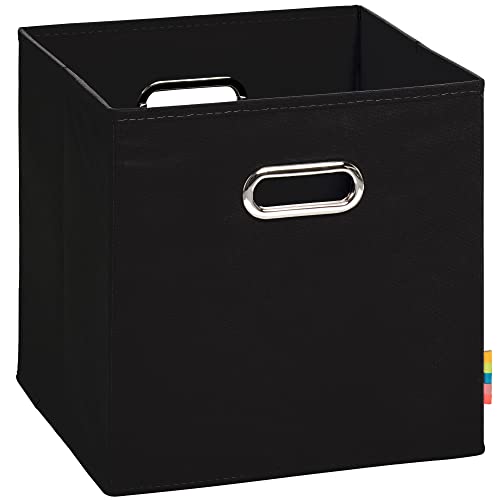 Storanda | Aufbewahrungsbox MIA | Faltbox | Korb | 28x28x28 cm | Schwarz von Storanda