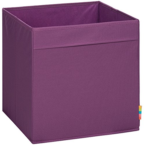 Storanda | MIO Aufbewahrungsbox Regal | Faltbare & Extra Stabile Kallax Boxen Aufbewahrung | Aufbewahrungskorb Regalbox für Würfelregal | Ideal für Zuhause & Kinderzimmer | 33x33x33 cm | Brombeere von Storanda