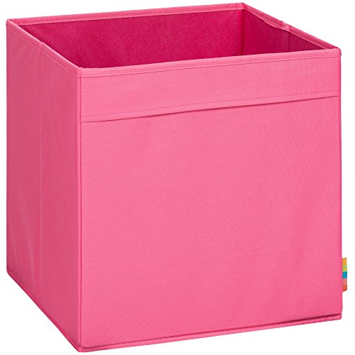 Storanda | MIO Aufbewahrungsbox Regal | Faltbare & Extra Stabile Kallax Boxen Aufbewahrung | Aufbewahrungskorb Regalbox für Würfelregal | Ideal für Zuhause & Kinderzimmer | 33x33x33 cm | Pink von Storanda